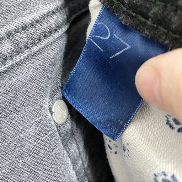 Anthro Pilcro Slim Boyfriend Distressed Black Jeans - Picture 13 of 15